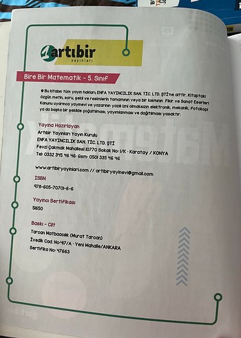 Beden 5. Sınıf Matematik Kitabı