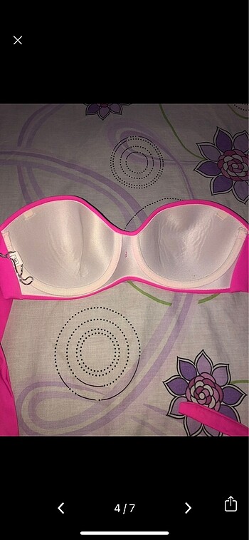 36 Beden pembe Renk Bikini üstü
