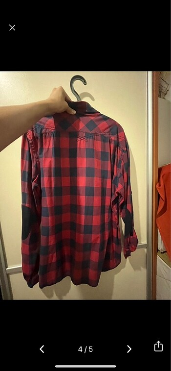 xl Beden kırmızı Renk Gömlek