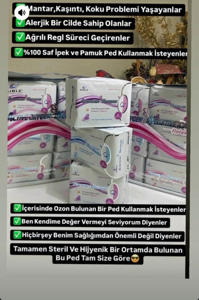 AiRiZ Yumuşak, Pamuklu HİJYENİK PED TANE FİYATIDIR. - Görsel 4