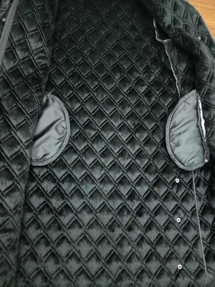 Siyah Kadın Uzun kaban - Görsel 2