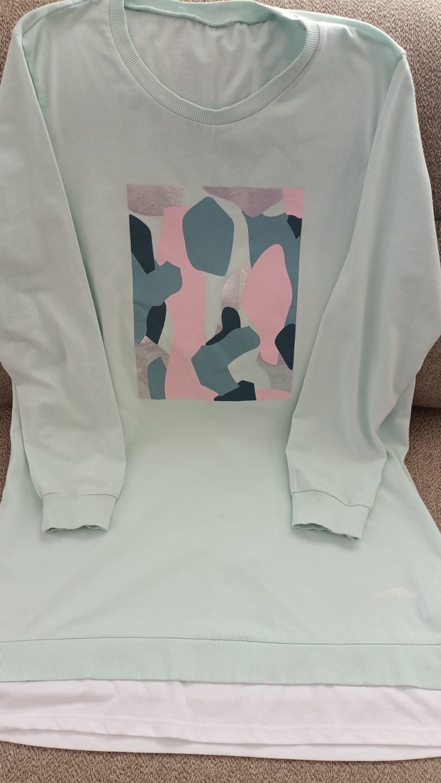 Baskılı MİNT YEŞİLİ TUNİK - Görsel 2