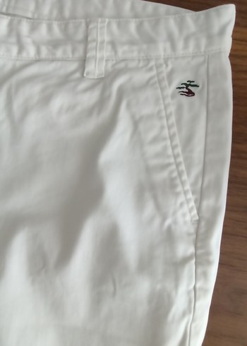 Beyaz Kadın Pamuk Kumaş Pantolon - Görsel 4