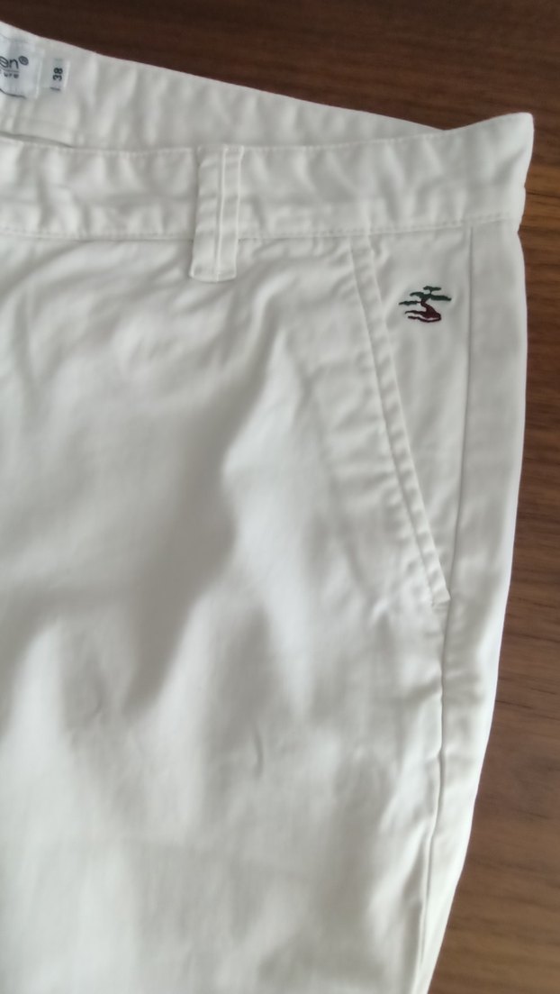 Beyaz Kadın Pamuk Kumaş Pantolon - Görsel 4