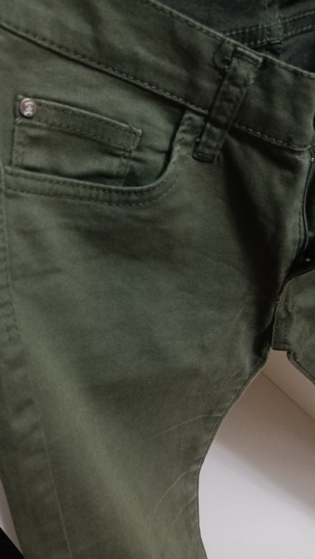 Kadın Haki Midi Pantolon - Görsel 4