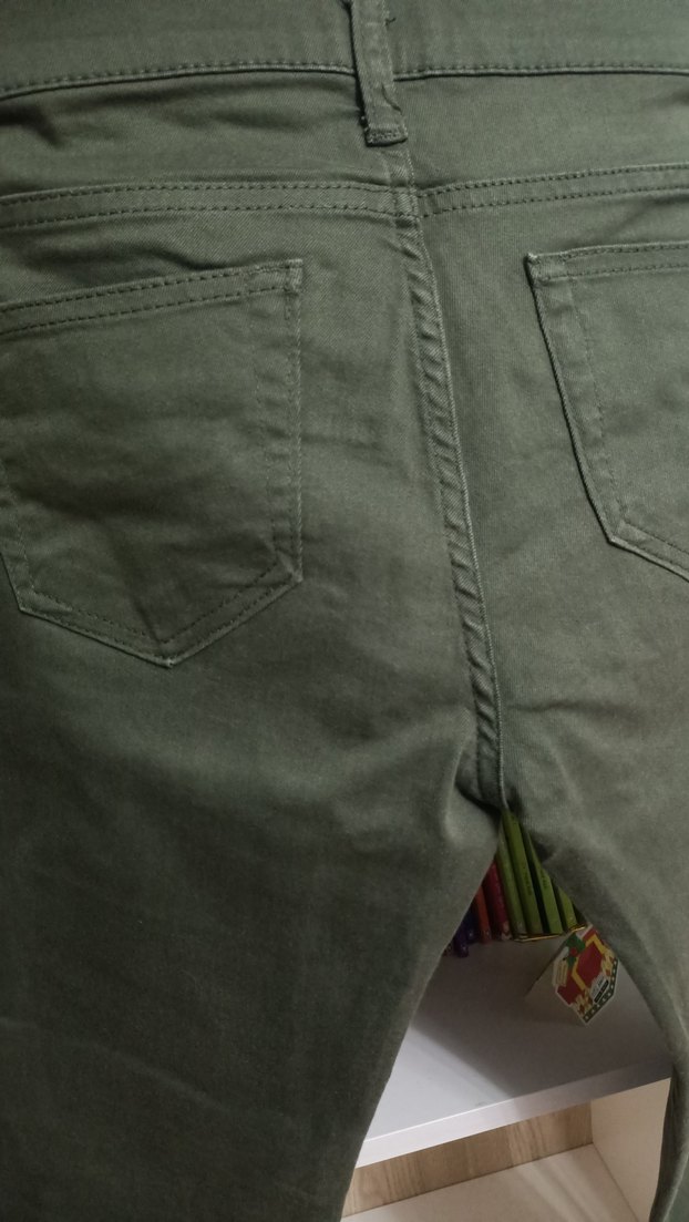 Kadın Haki Midi Pantolon - Görsel 5