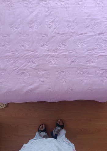 Pembe Baskılı Pastel Yatak Kılıfı - Görsel 6