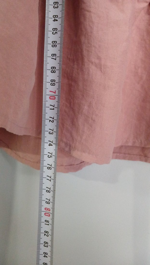 Pembe Fırfırlı Yüksek Yakalı Kadın Tunik - Görsel 3