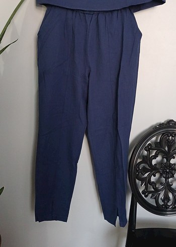 Kadin Lacivert Uzun Kollu tesettur Takımı - Görsel 2