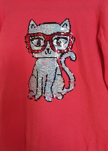 Kız Çocuk  Örgü Kazak - Görsel 2