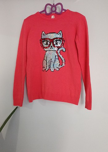 Kız Çocuk  Örgü Kazak - Görsel 3