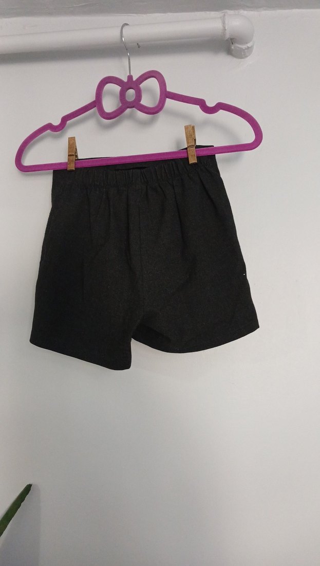 Kemer Detaylı füme Mini şort Etek - Görsel 3