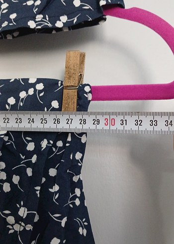 Kız çocuk Mavi Baskılı Fırfırlı Takım - Görsel 5