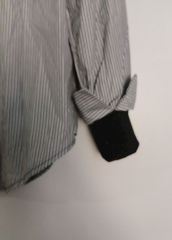 Düğmeli Gri Midi Kadın Gömlek - Görsel 3