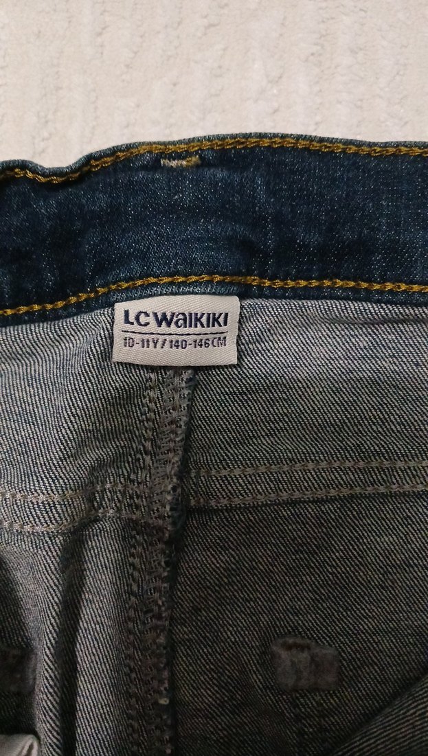 Erkek Çocuk Koyu Mavi Kot Şort - Görsel 4