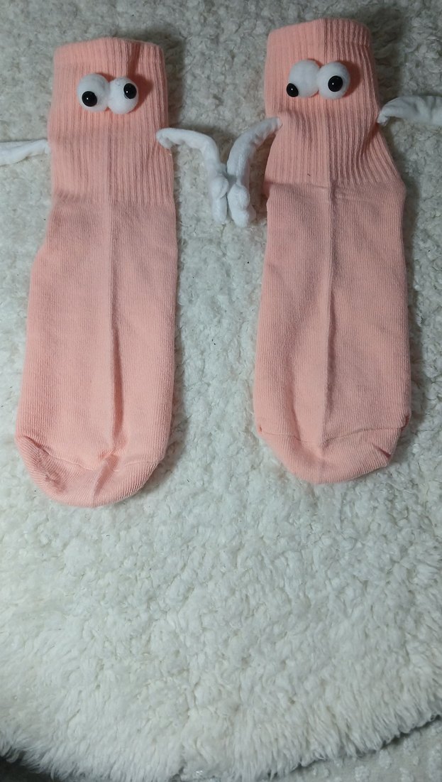 Miknatıs detayli gözlü çorap - Görsel 3