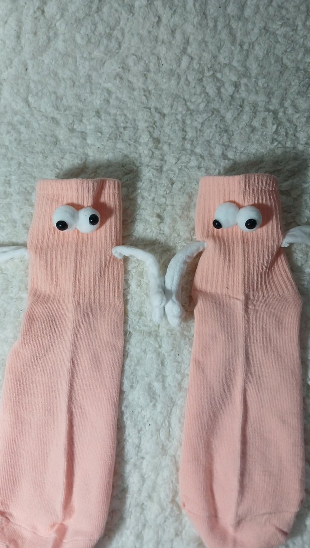 Miknatıs detayli gözlü çorap - Görsel 2