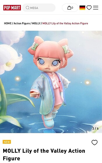 PopMart Molly Lily of the Valley LIMITED ED