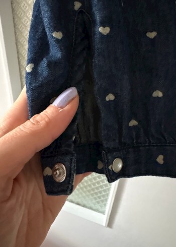 Koton Düğmeli Mavi Denim Kadın Gömlek - Görsel 4