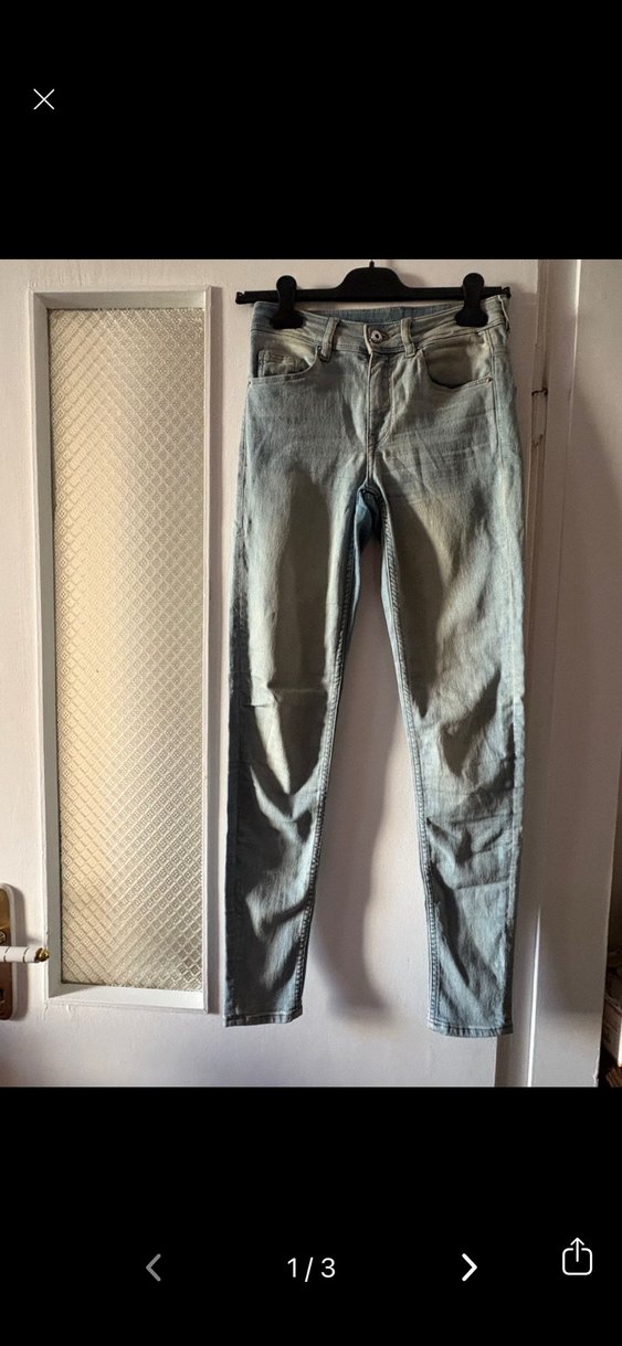 H&M mavi kot pantolon - Görsel 2