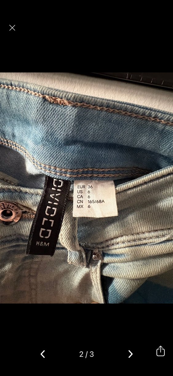 H&M mavi kot pantolon - Görsel 3