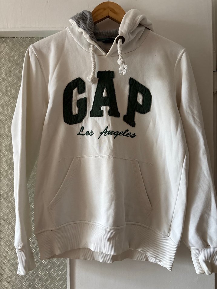 GAP Kadın Beyaz Kapüşonlu Sweatshirt - Görsel 2