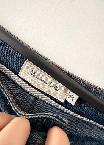 Massimo dutti Mavi Dar Kesim Denim Jean - Görsel 2