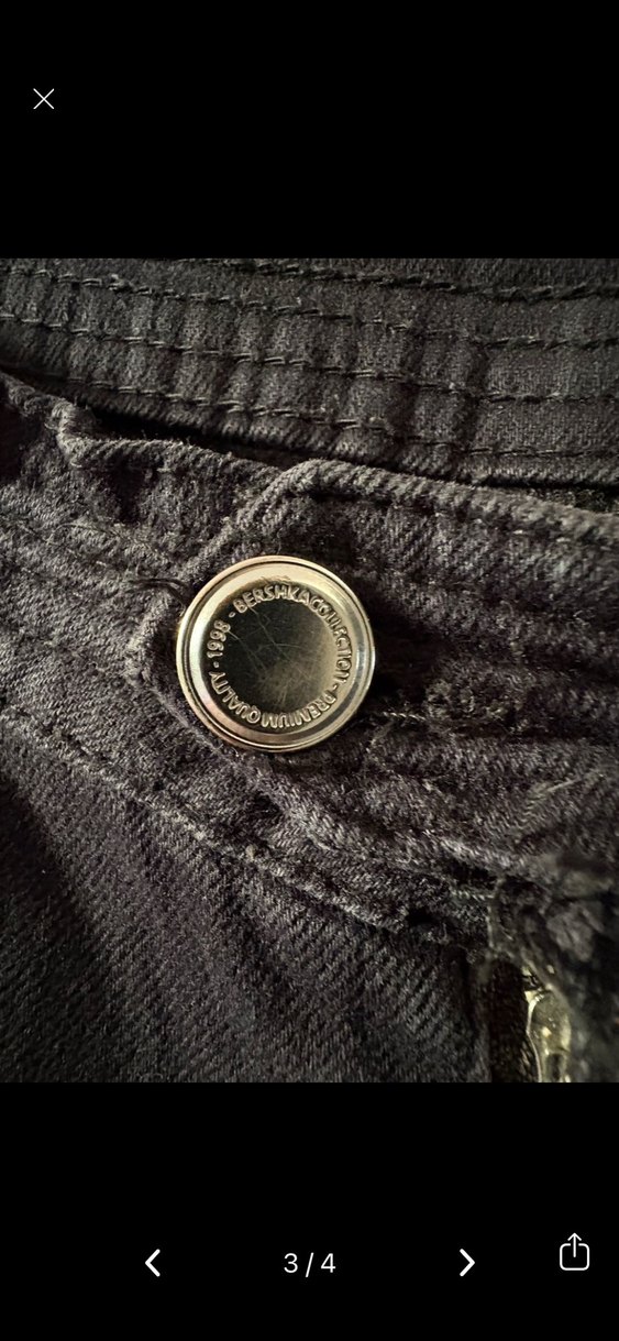 Bershka Fermuarlı Siyah Biker Kadın Kot Pantolon - Görsel 3