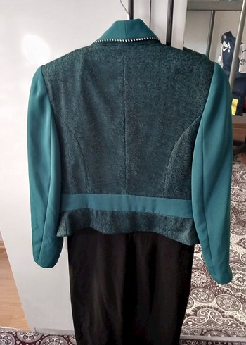 Siyah V Yakalı Uzun Drapeli Elbise - Görsel 8