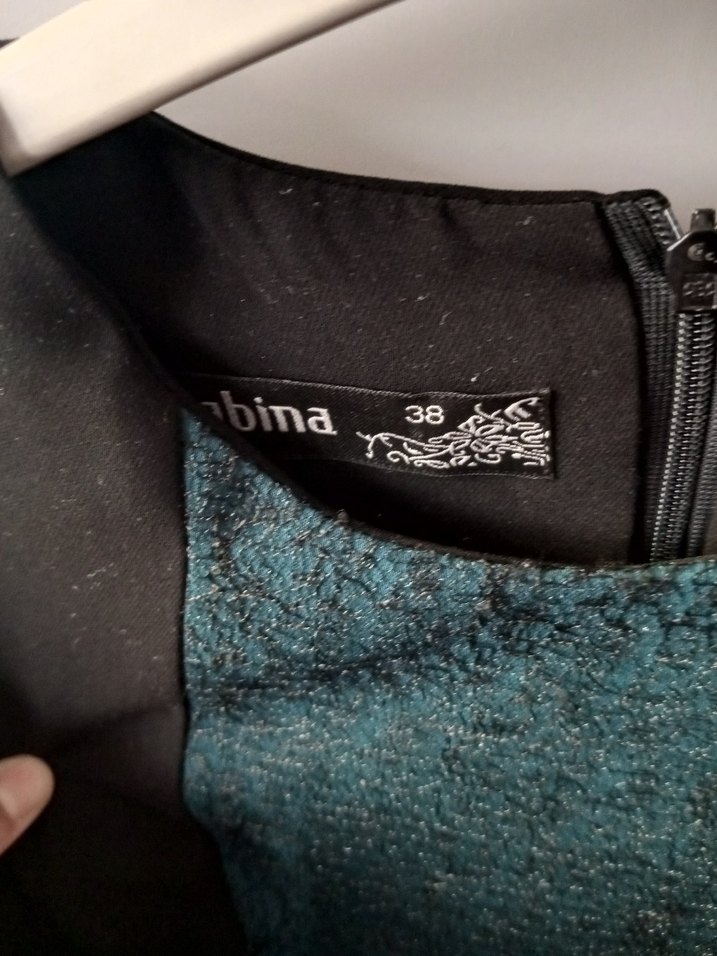 Siyah V Yakalı Uzun Drapeli Elbise - Görsel 5