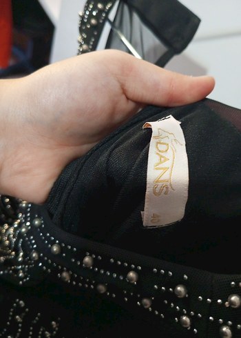 Siyah Drapeli Uzun Gotik Abiye Elbise - Görsel 5