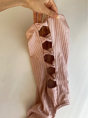 xs Beden Bershka Pembe Renk Bodysuit