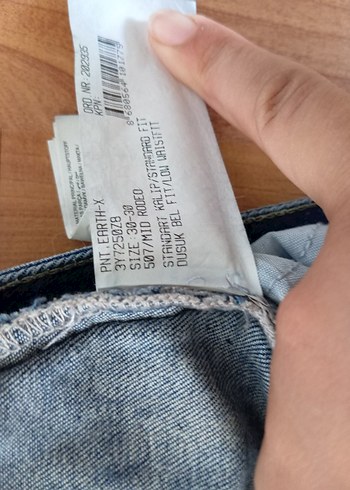 Diğer Parlak Lacivert Bol Kesim Midi Kot Pantolon