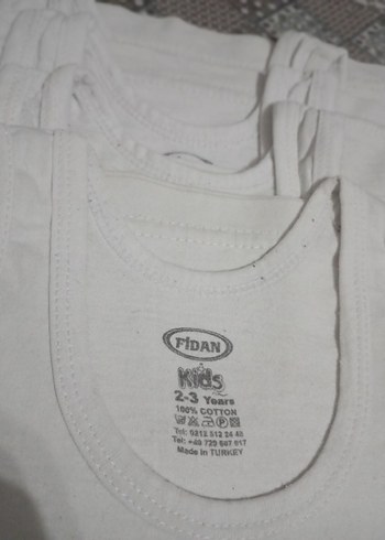 Beyaz Erkek Çocuk Atlet 6 adet - Görsel 2