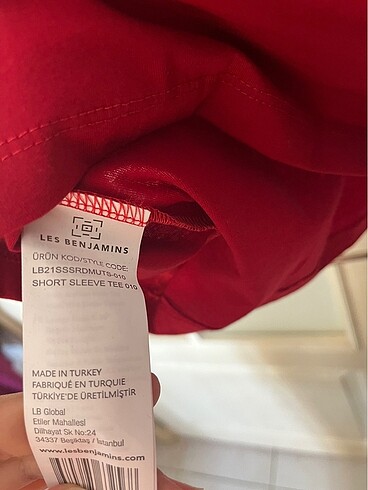 m Beden bordo Renk Les benjamins tshirt