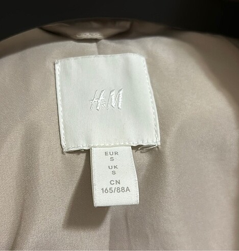 s Beden H&M kalın oversize dış giyim
