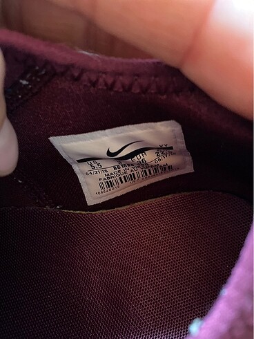 36 Beden mor Renk nike spor ayakkbı