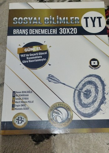 TYT Sosyal Bilimler Branş Denemeleri Kitabı