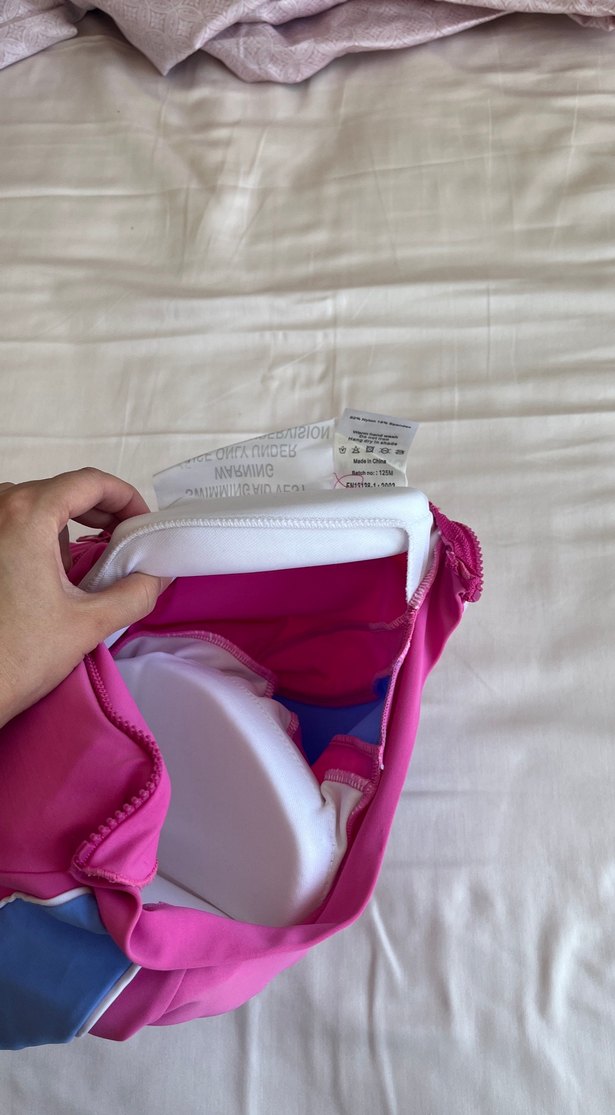 Kız Çocuk Renkli Kısa Kollu Batmayan Mayo - Görsel 4