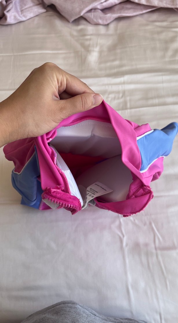 Kız Çocuk Renkli Kısa Kollu Batmayan Mayo - Görsel 2