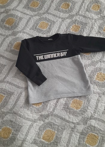 Gri Siyah Erkek Çocuk Sweatshirt - Görsel 2