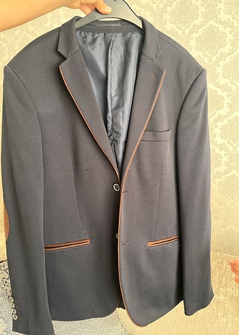 Düğmeli Klasik Kesim Erkek Ceket - Görsel 2