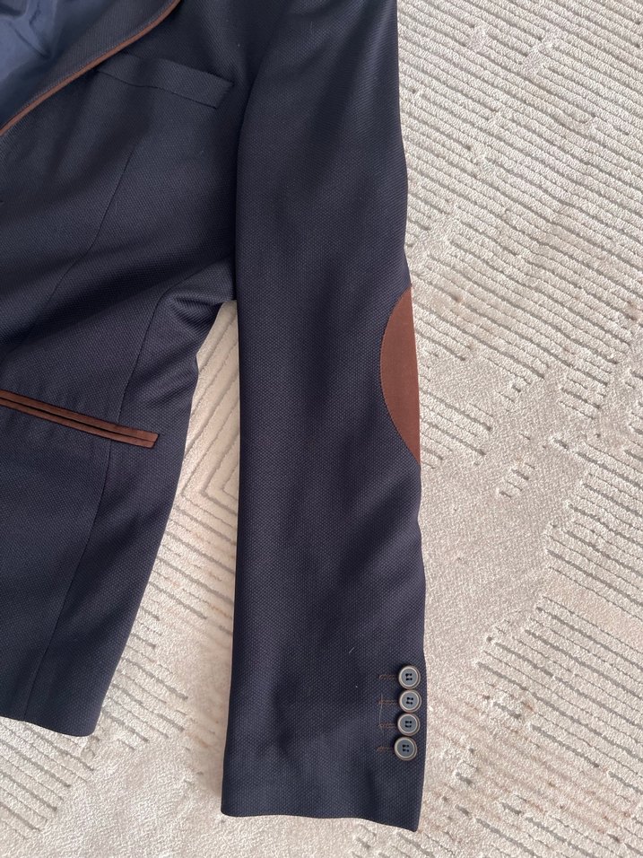 Düğmeli Klasik Kesim Erkek Ceket - Görsel 5