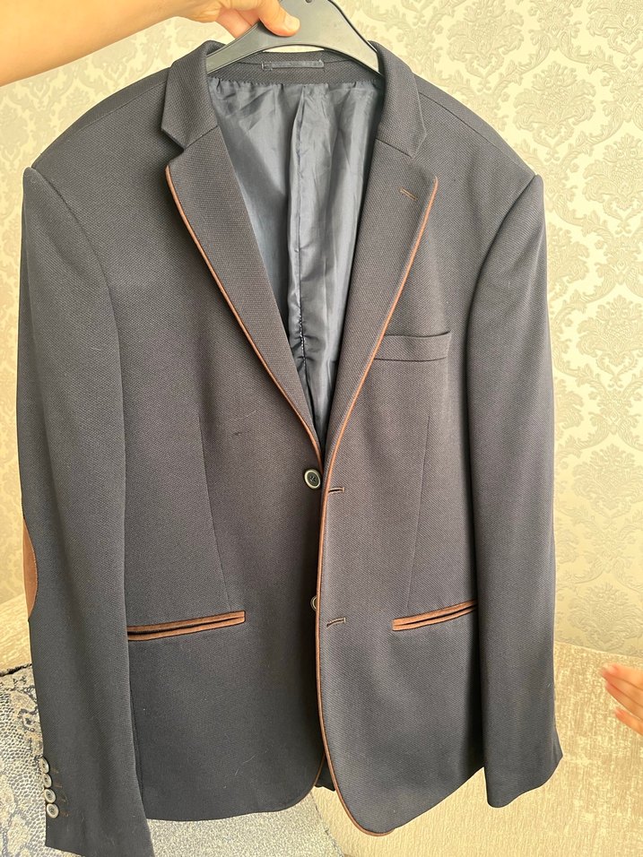 Düğmeli Klasik Kesim Erkek Ceket - Görsel 2