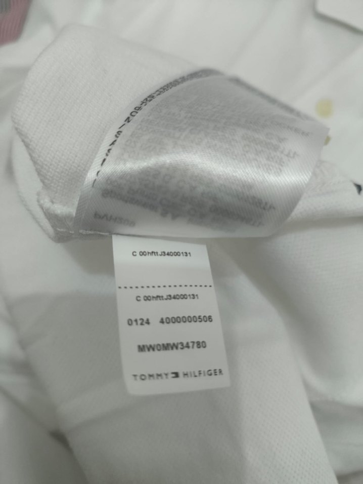 Tommy Hilfiger Beyaz Erkek Polo Tişört - Görsel 5