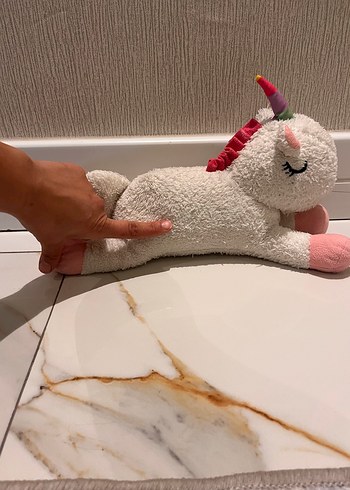 Beyaz Unicorn Peluş Oyuncak - Görsel 3
