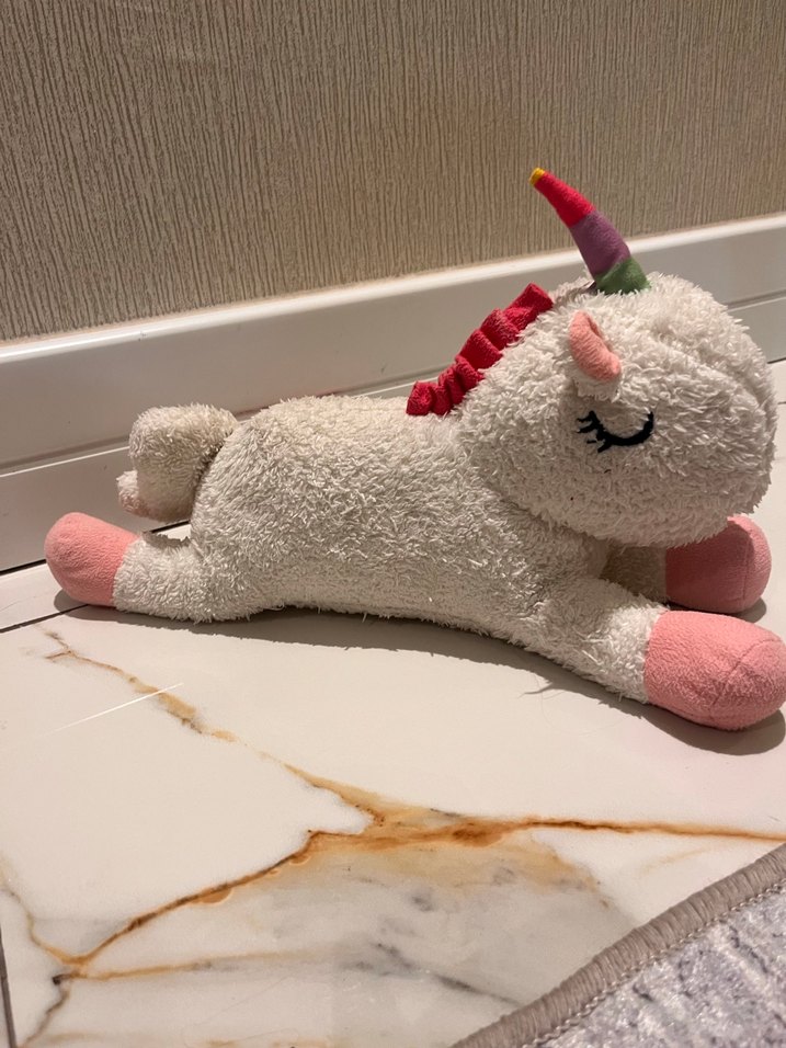Beyaz Unicorn Peluş Oyuncak - Görsel 4