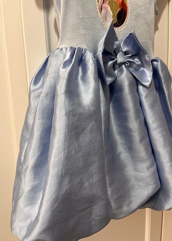 Hm Mavi  Elsa  Kız Çocuk Baskılı Elbise - Görsel 5