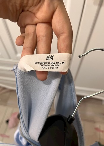 Hm Mavi  Elsa  Kız Çocuk Baskılı Elbise - Görsel 6