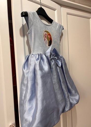 Hm Mavi  Elsa  Kız Çocuk Baskılı Elbise - Görsel 3